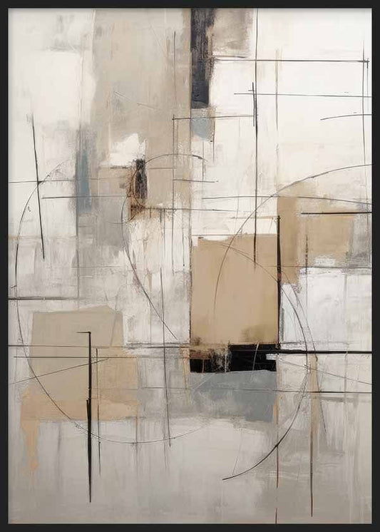 Tableau Abstrait Élégance Moderne